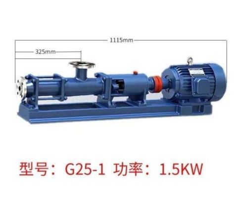 Eaux d'égout industrielles simples 1.2MPa de pompe de vis de l'acier inoxydable G15-2